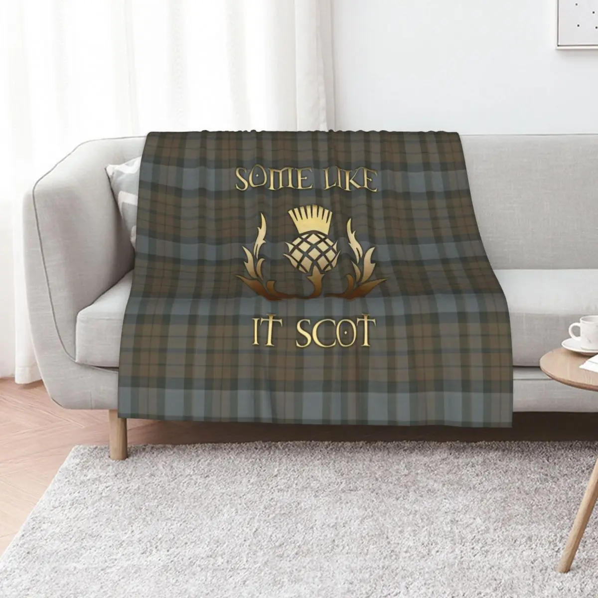 

Some like it scot - Thistle - Outlander Throw Blanket Single Bed linens warm for winter Luxury St Blankets