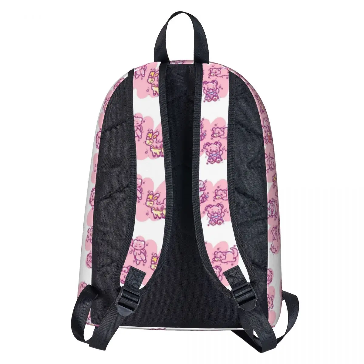 Pink Poke Banner Backpack Cartoon Animal Men Polyester Sport Backpacks Christmas Gift Durable Elegant School Bags Rucksack