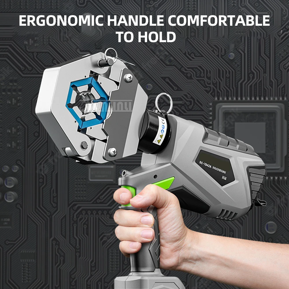 電気油圧ホースクリンパー、ステンレス鋼、ホース継手、圧着工具、エアコン修理、充電式パイプクリンパー