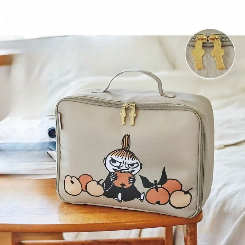 Hot Anime Moomins Series Clothing Bag Kawaii Cartoon Little My Pattern Large Capacity Multi-purpose Travel Clothing Storage Bag