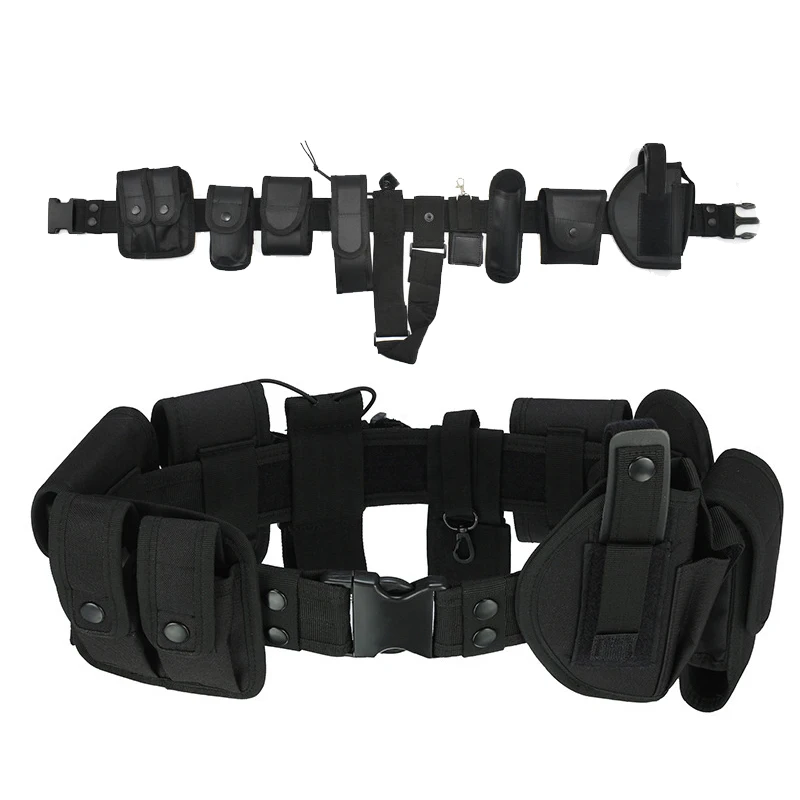 

Outdoor Mountaineering Camping Nylon Tactical Hunting Multi Pocket Waist Bag Ten Piece Set