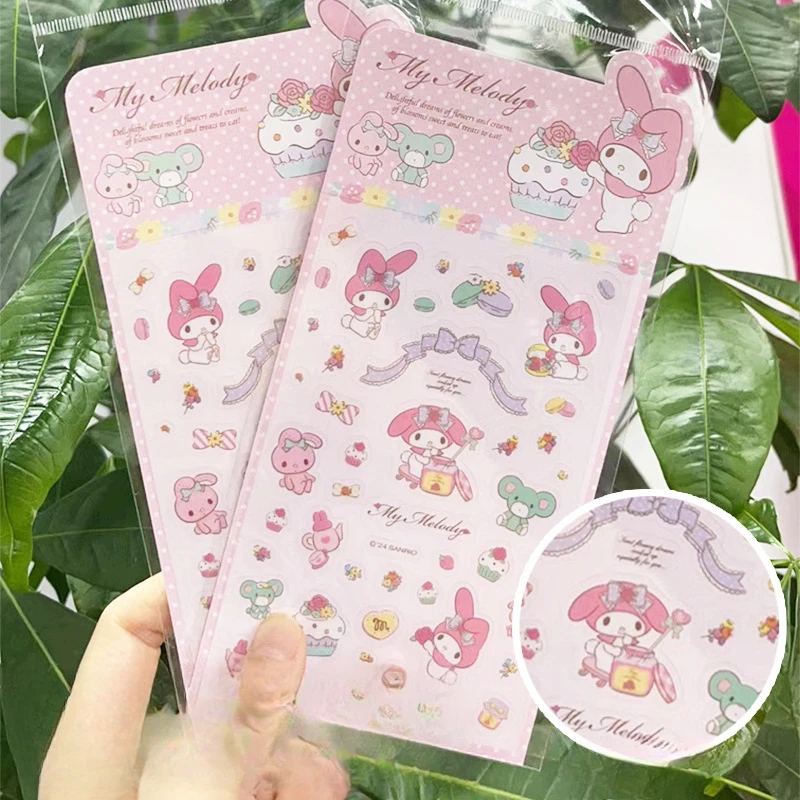 Sanrio การ์ตูนน่ารัก Kuromi HelloKitty My Melody Bubble สติกเกอร์โทรศัพท์มือถือกรณีถ้วยน้ํากระเป๋าเดินทางสติกเกอร์ตกแต่งขายส่ง