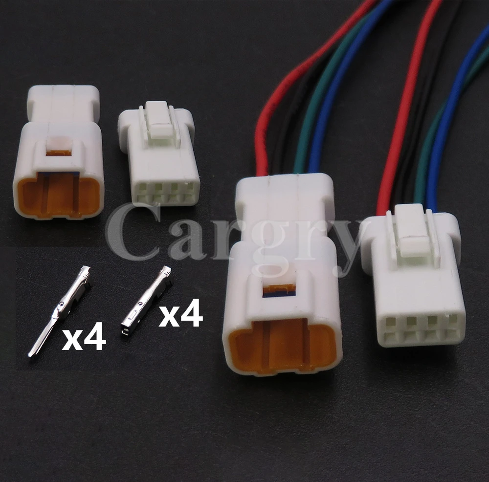 1 Set 4P Miniature Car Connector 04T-JWPF-VSLE-S 04R-JWPF-VSLE-S Auto Starter Male Female Docking Cable Harness Socket