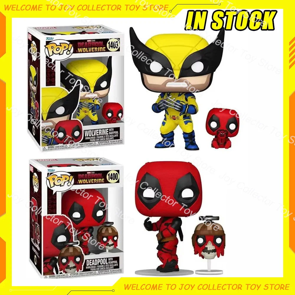 Original Funko Pop Deadpool and Wolverine X-23 Blade Warrior Royal Handheld Model Marvel Movie Ornament Gift Toys for Children