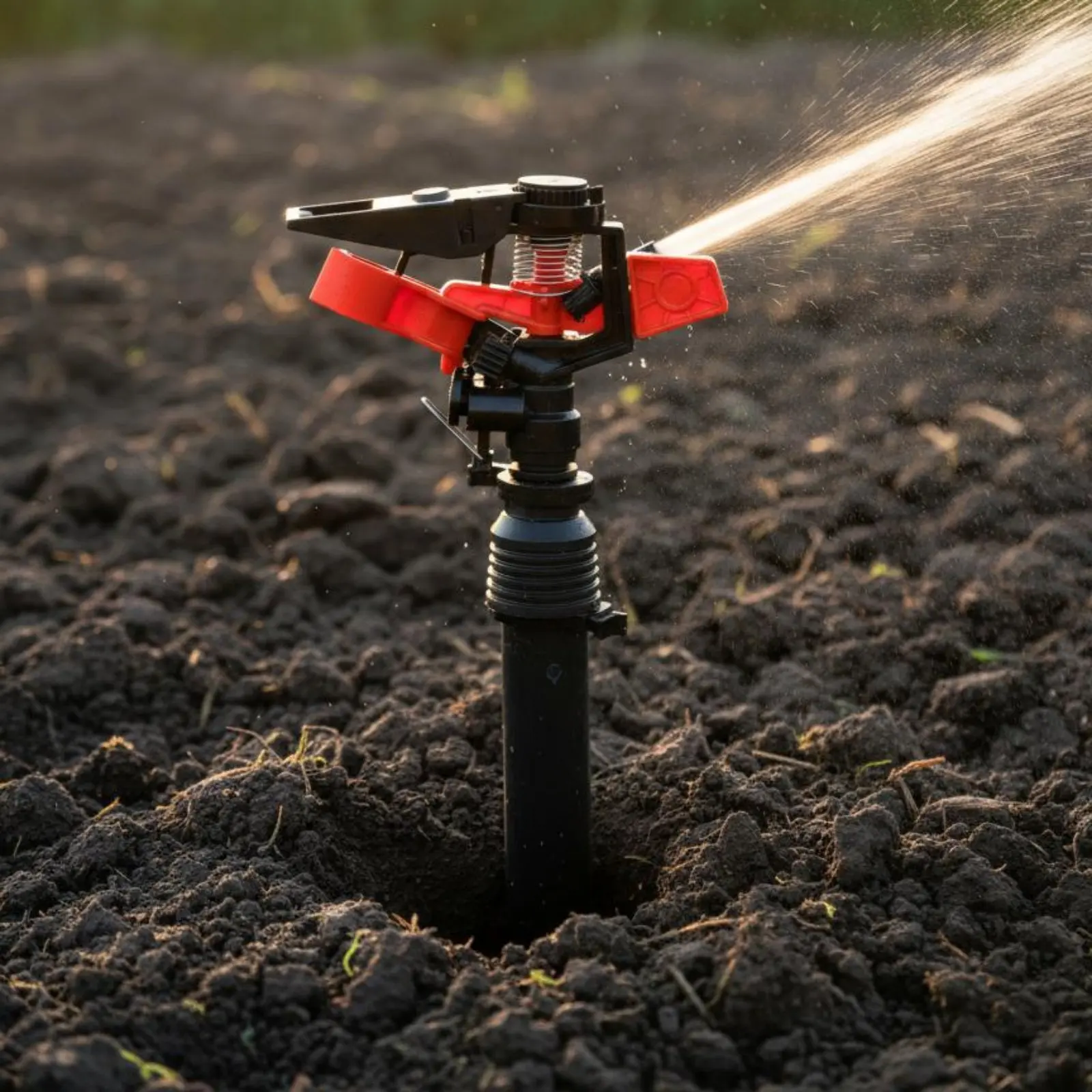 Pivoting Bar Sprinkler Even Water Distribution Adjustable Pivoting Spray Head Plastic Spray Sprinkler Wide Coverage Long Range