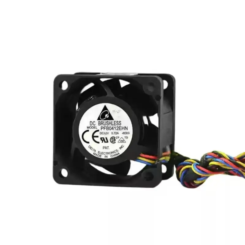 Original For Delta PFB0412EHN DC 12V 0.72A 40mm 4028 4cm 4-Pin PWM High Speed Server Chassis Cooling Fan
