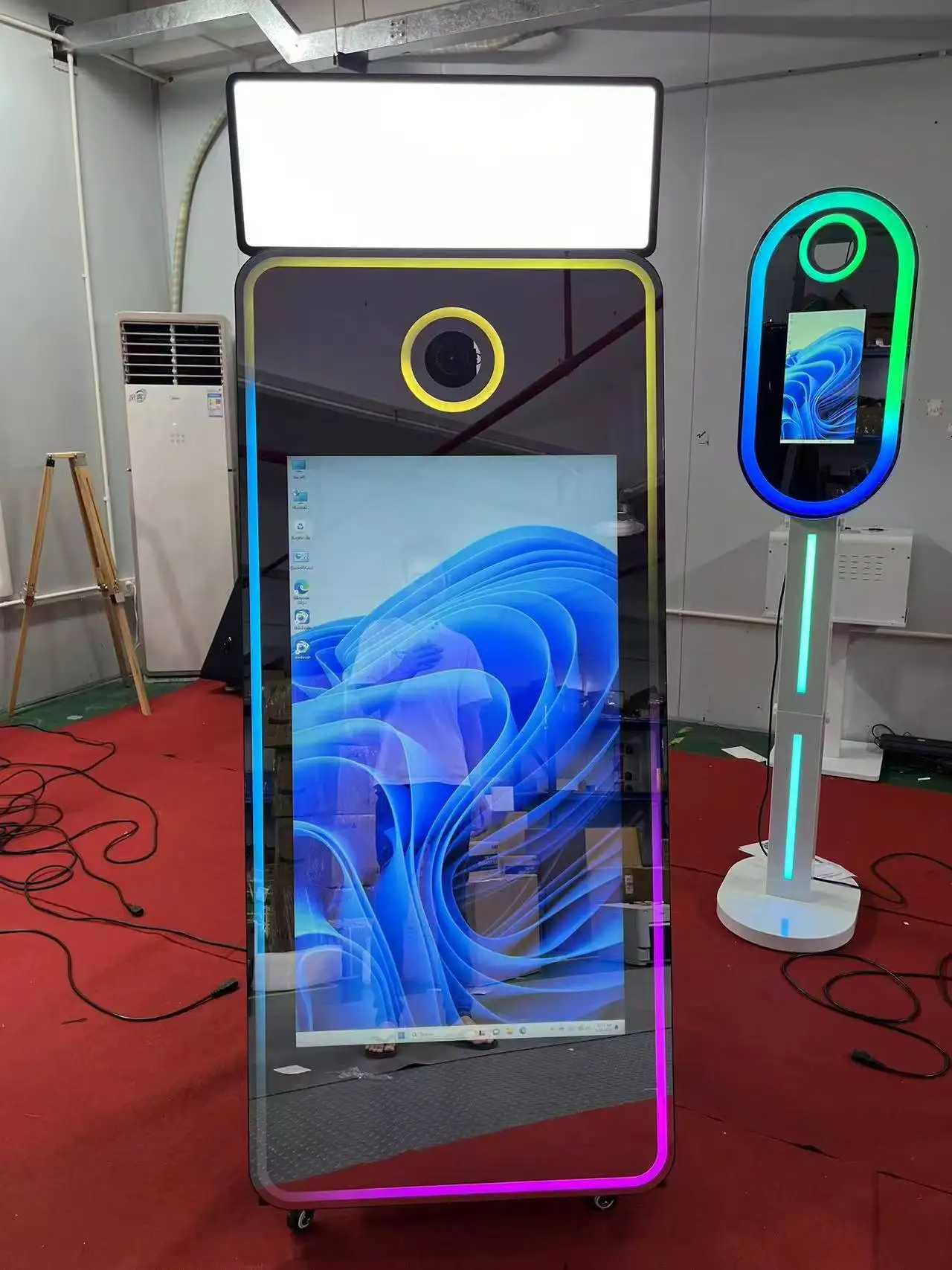 2026 Newest 65Inch Magic Mirror Photo Booth Selfie Photobooth With Printer Case For Party Wedding Camera