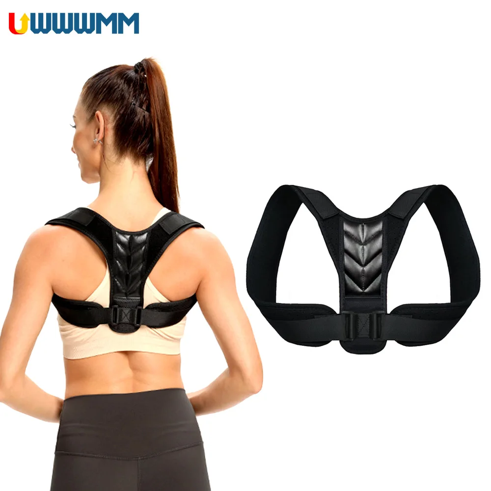 1Pcs Adjustable Back Brace Posture Corrector Spine Women Men Compression Back Support and Posture Trainer Upper Back Pain Relief