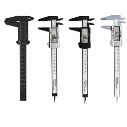 1PC Plastic Vernier Caliper Digital Display Caliper Mini Text Play Caliper Student Vernier Ruler 0 to 150mm Measuring Tool