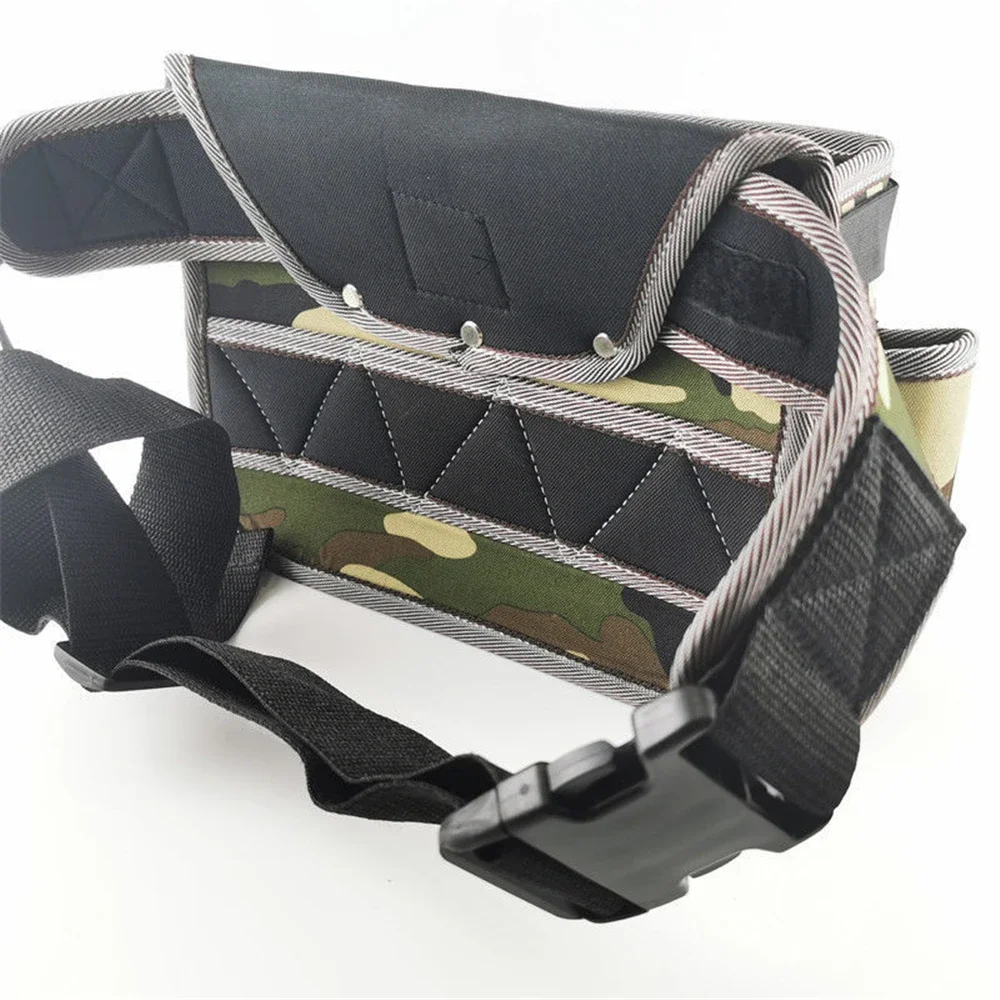 Camouflage Wear-resistant Oxford Cloth Tool Bag Multifunction Repair Hardware Electrician Waist Bag Portable Storage Toolbag