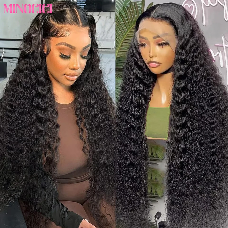 موجة عميقة الباروكات 13x6/13x4 HD الدانتيل الشفاف الجبهة باروكة من شعر طبيعي مجعد 5x5 HD الدانتيل إغلاق الباروكات 360 الدانتيل شعر مستعار أمامي شعر الإنسان