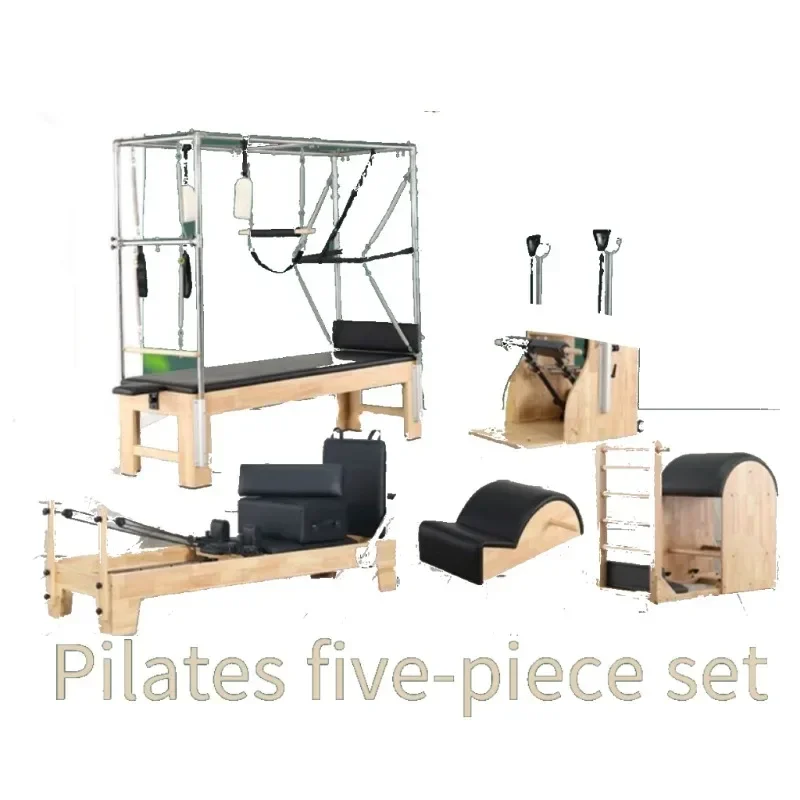 Pilates core bed five-piece commercial household aluminum alloy small white bed orthotics yoga ladder bucket fitness equipment