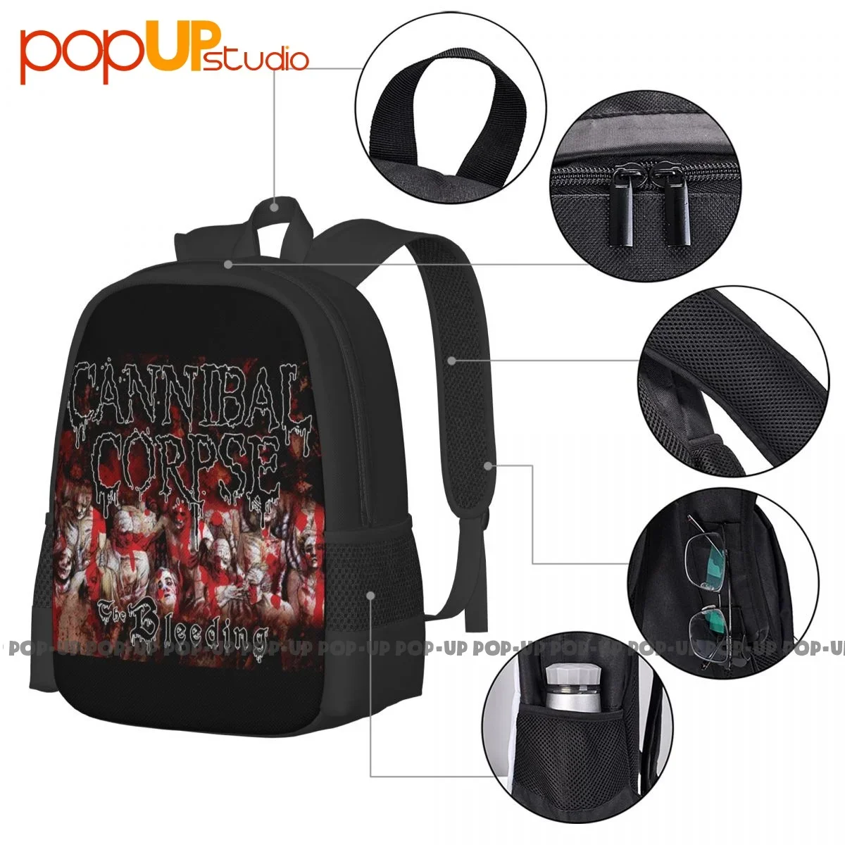 Cannibal Corpse The Bleeding mochila de gran capacidad, bolsa de compras creativa, bolsa Deportiva Escolar