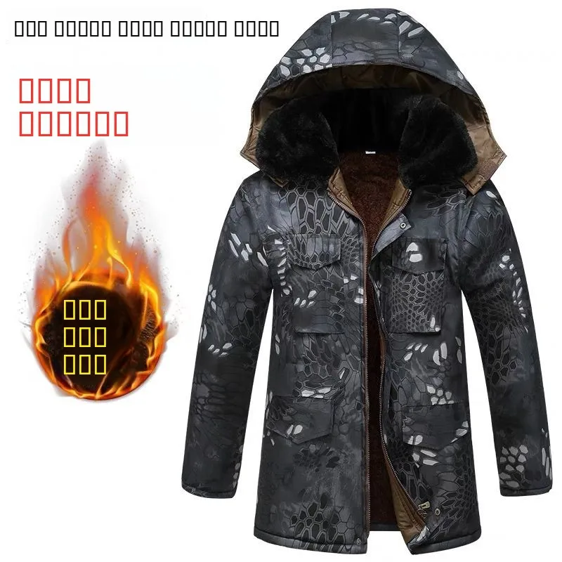 

Утепленная камуфляжная хлопковая куртка для молодежи, повседневная, с длинными рукавами, ветрозащитная и теплая рабочая одежда для мужчин, бренд Tagkita