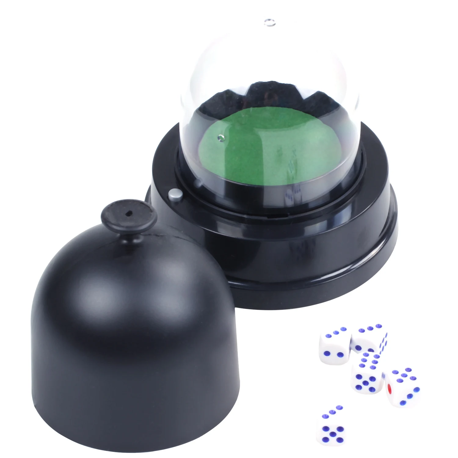 Imagem -02 - Automático Black Dice Roller Cup a Pilhas Pub Bar Party Game Jogar com Dados