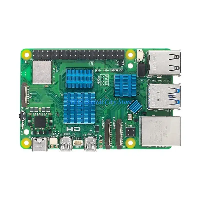 U75B อลูมิเนียมฮีทซิงค์แผ่นสำหรับ RPI 5 การพัฒนาบอร์ดบอร์ดระบายความร้อน
