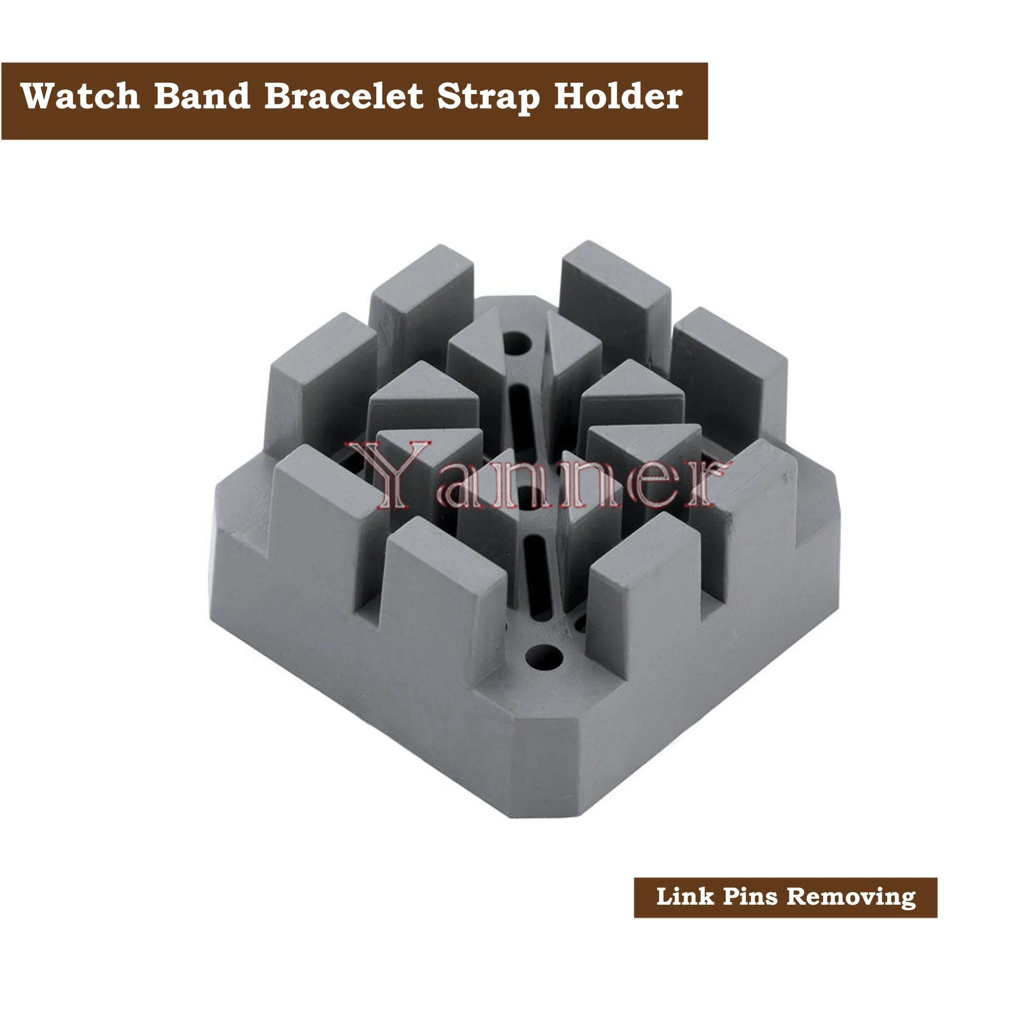 2 Pcs of Watch Band Bracelet Strap Holder Link Pins Remover Watchmaker Repair Kit Tool