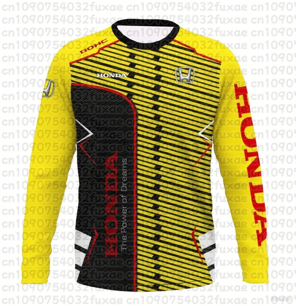 Sommer Herren T-Shirt Sport Motorrad Rennwagen Marke Schnelltrocknend Teenager Langarm Mode Lässig ​ – Detail 9