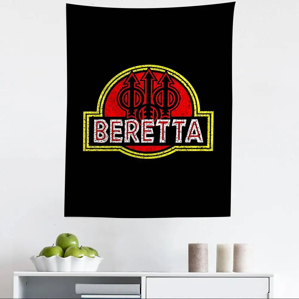 G-Gun BerettaS LOGO Chart Tapestry Art Science Fiction Room Home Decor Cheap Hippie Wall Hanging
