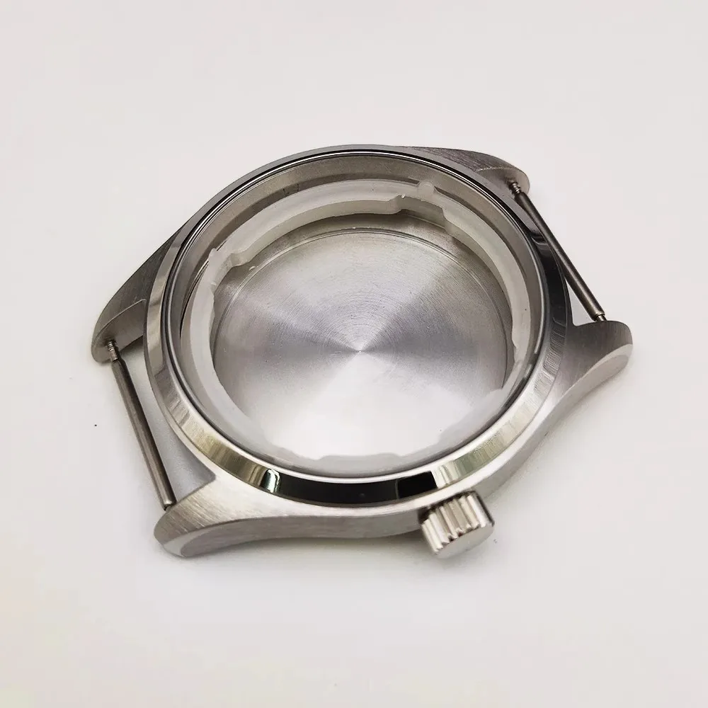 40mm Stainless Steel Watch Case Cover Shell for NH35 NH36 Watch Movement Nh35 Case ，Fits 33.5mm Dial， Modification Repair Parts