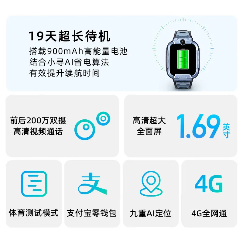 Xiaoxun Children's Phone WatchX5Long Endurance Student Watch Waterproof Watch Mobile Unicom Telecom Video