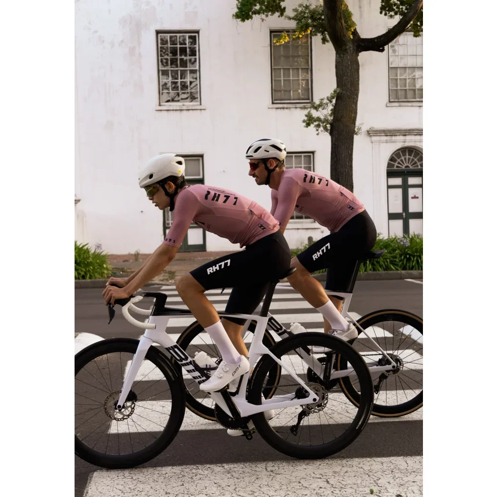 

RH77 велосипедные мужские трикотажные изделия с короткими рукавами Maillot Ciclismo Hombre быстросохнущая дышащая одежда Mtb рубашки для шоссейного велосипеда высокого качества