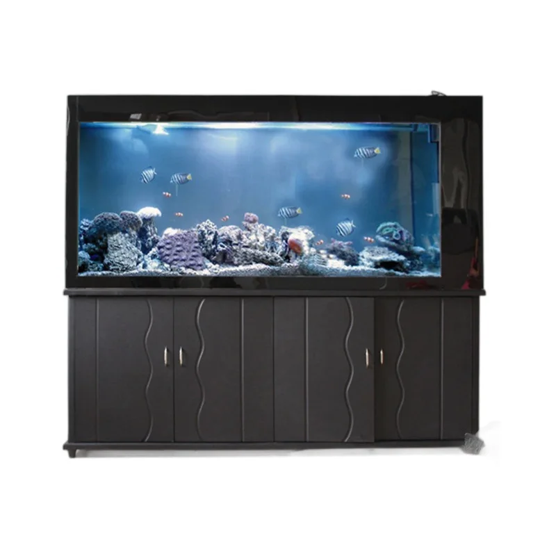 Rectangle large bottom filter ecological ultra-white glass fish tank aquarium medium screen partition landscaping goldfish tank