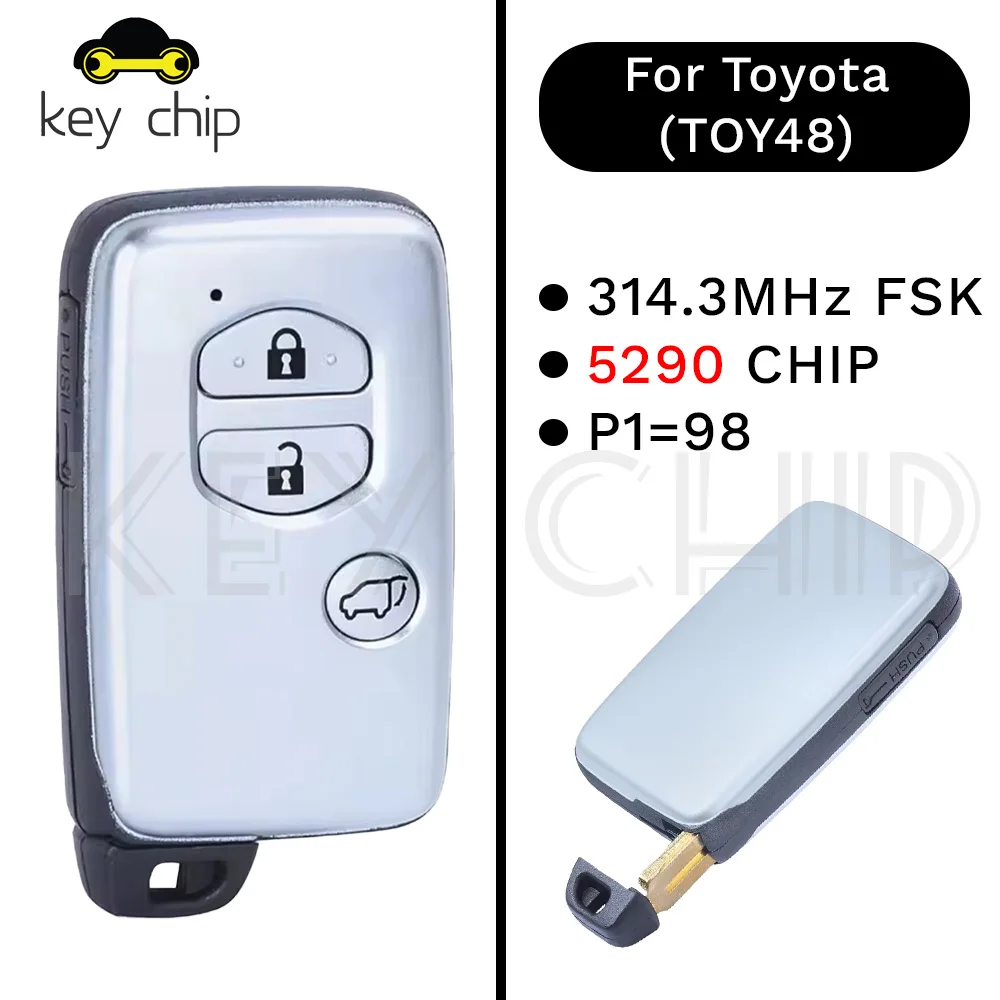 

Умный ключ 3btn для Toyota (TOY48)