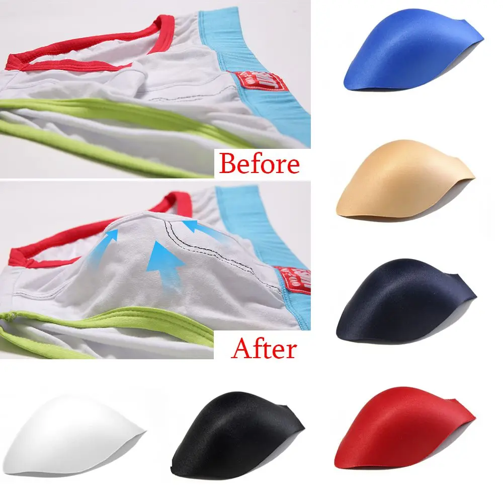 6 Colors Portable Briefs shorts Men Underwear Swimwear Enhancer Cup Sponge Pouch Bulge Pad