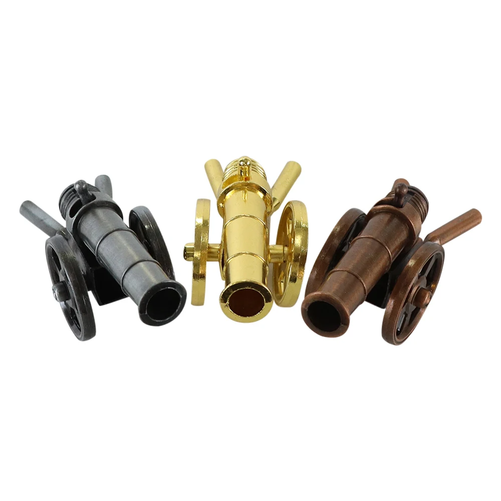 Solid Brass Cannon Military Model Military Souvenir Decompression Toy Gift Ornament Home Office Opening Handicraft Gift Supplies