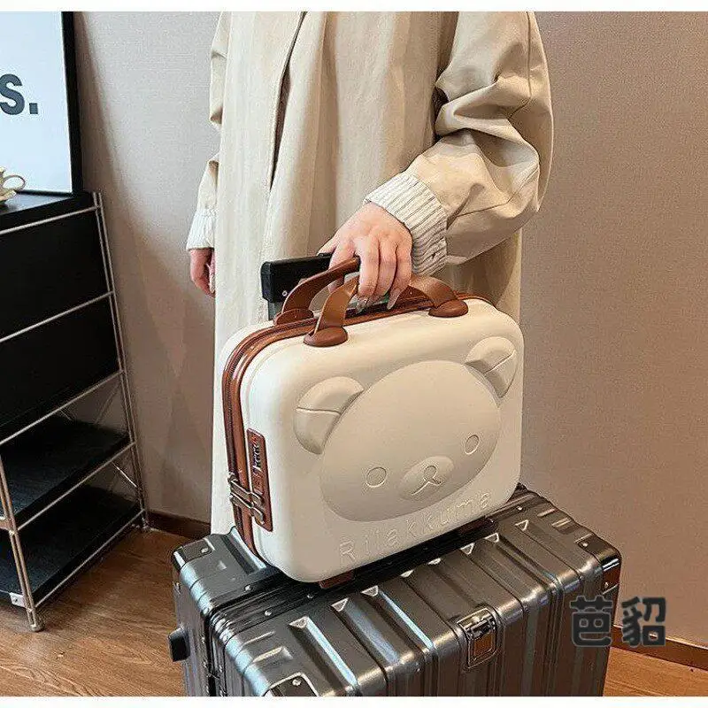 Portable Hand-Luggage Cartoon Password Box Convenient  Storage Makeup Bag for Women Travel Organizer BEAUTISKY Model 90547
