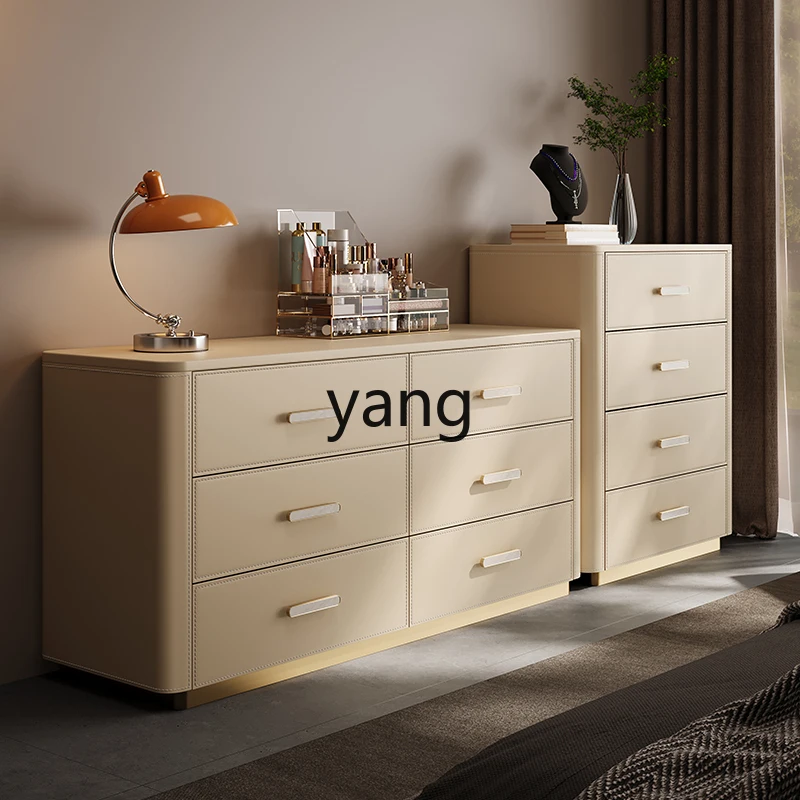 LMM Storage Cabinet Bedside Organizer Wall-Mounted Home Use Solid Wood Five-Drawer Chest