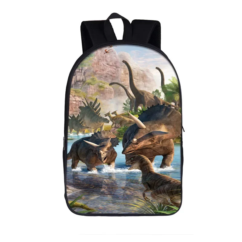 

Jurassic Dinosaur Backpack 3D Print Travel Backpacks Animals Dinosaur School Bookbags Large Capacity Daypack for Kids Boys Girls