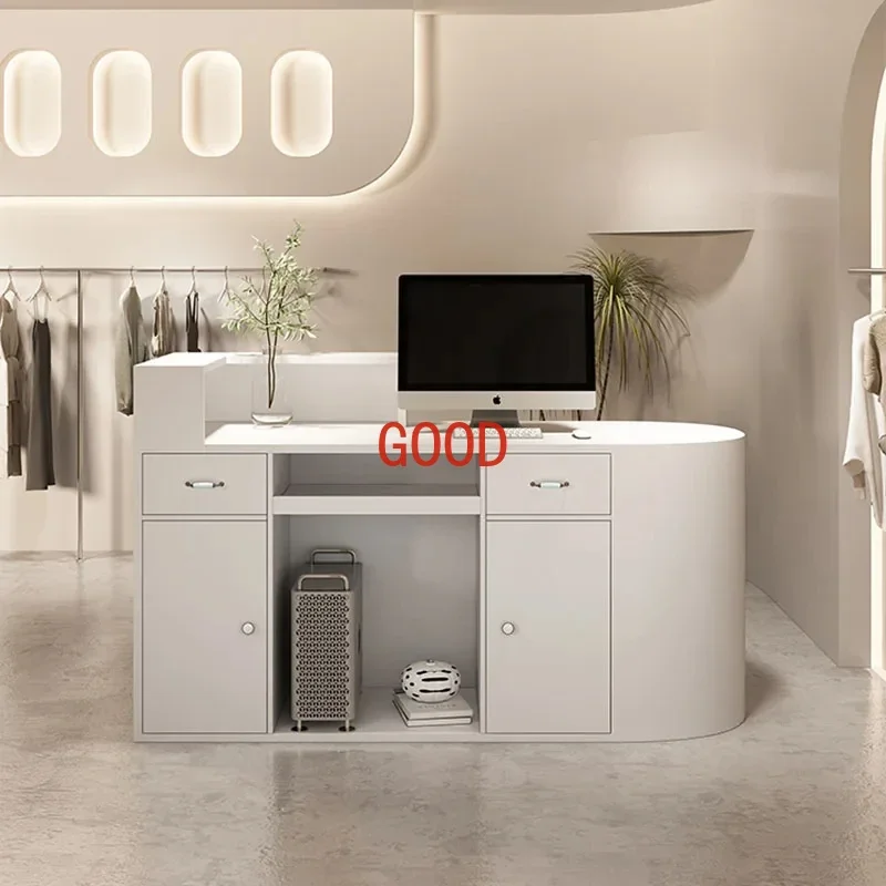 Conference Modern Reception Desk Outdoor Hotel Beauty Reception Desk Supermarket Barber Shop Bar Commercial Display Rack New