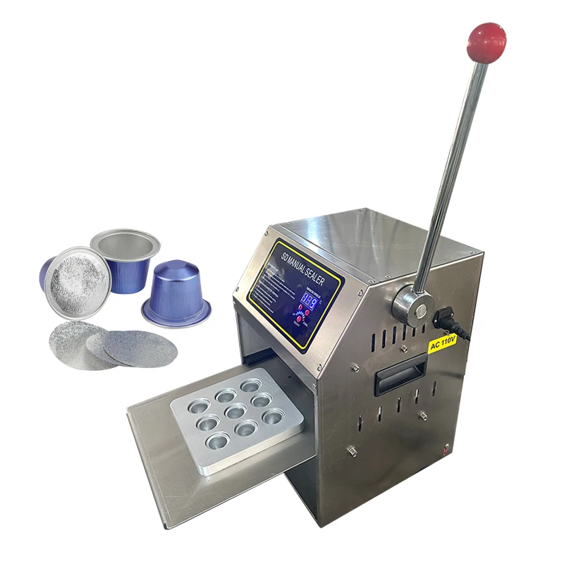 

Coffee capsule cup manual sealing machine Coffee capsule heat sealing machine