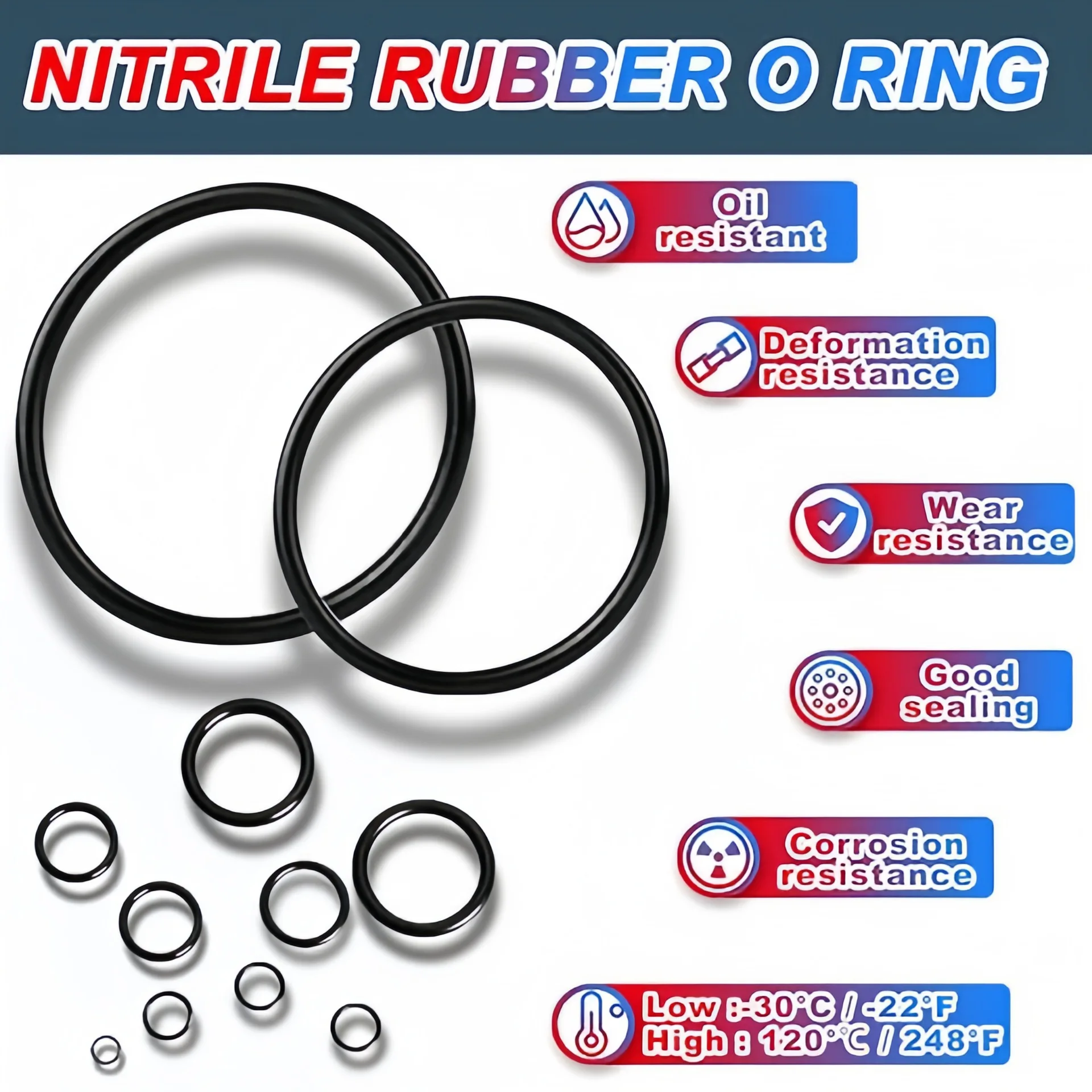 826Pcs Universal SAE & Metric O-Ring Kit, 2 Boxes, for Automotive, Faucet, Hydraulic Hose Seal Repair