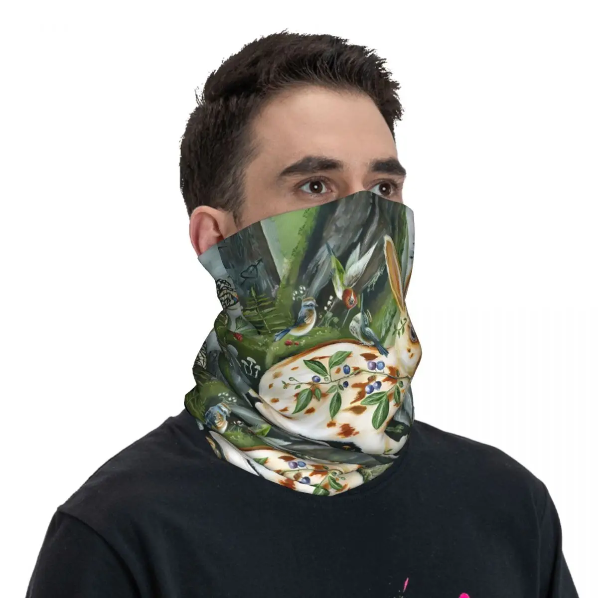 Konijn Sjaal Halsdoek Hals Mondmasker Polyester