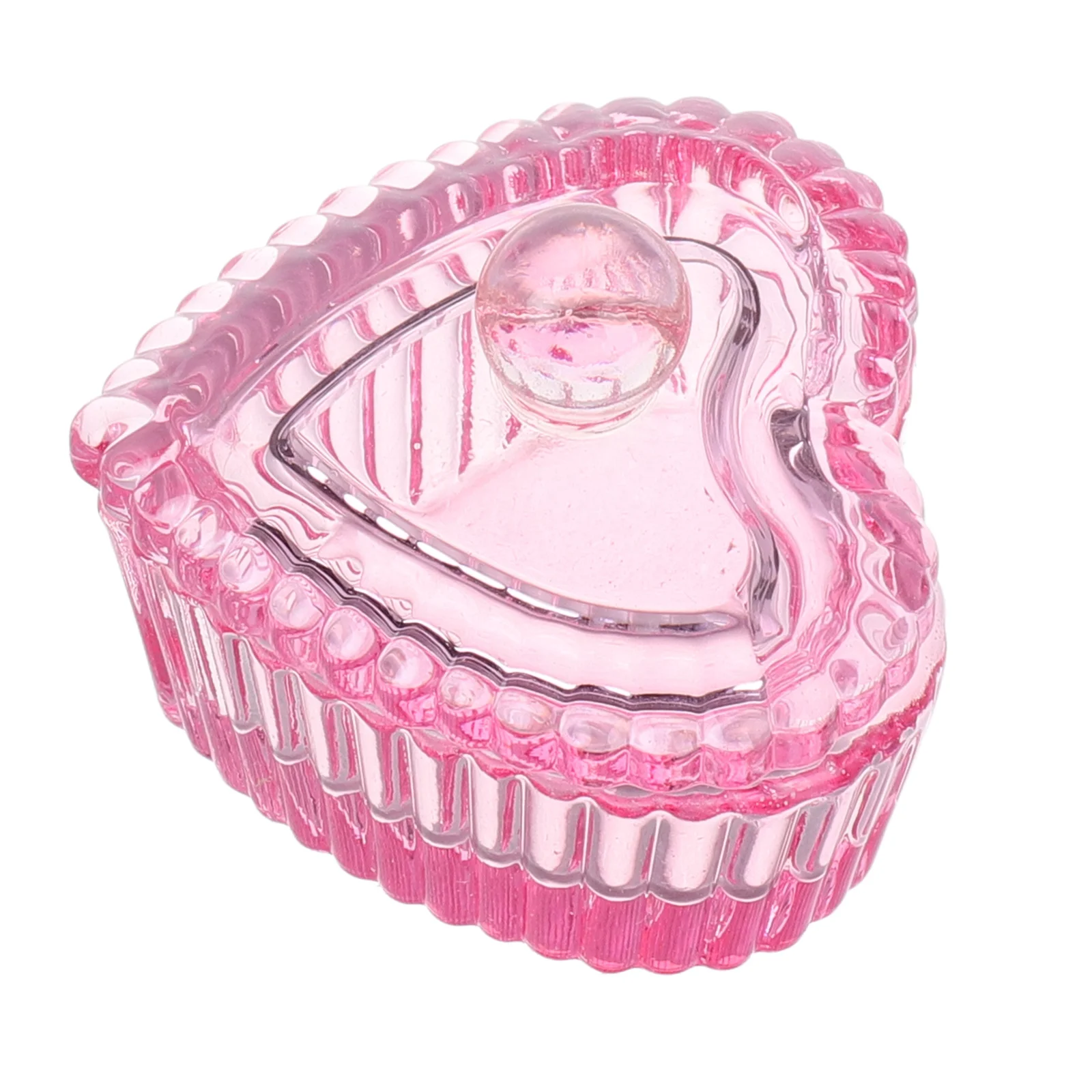 كريستال مسمار كوب زجاجي على شكل قلب غطاء دابن طبق مزيل طلاء الأظافر وعاء مانيكير أداة المنظم النمط الياباني تمرغ السلطانية #2