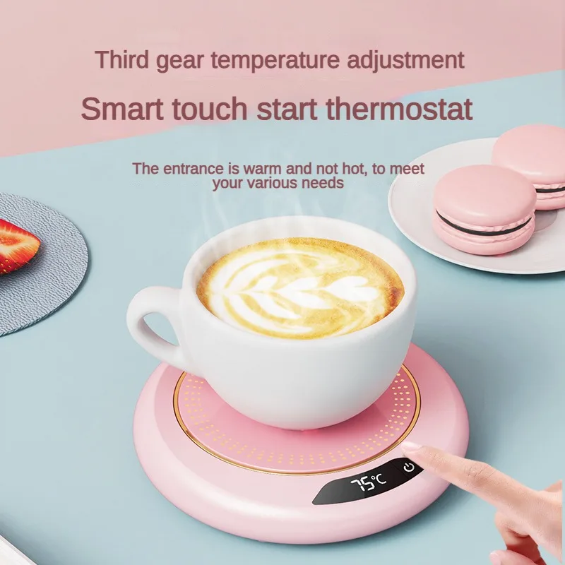 

Thermostatic Heating Coaster Intelligent Creative Beverage Warmer Three-Speed Household 55° Constant Temperature USB Plug-In