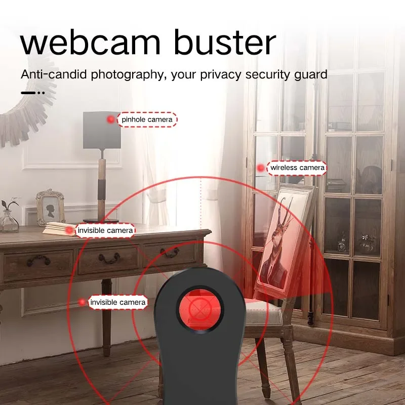 Portátil Anti-Candid Camera Detector, Sonda Infravermelha Inteligente, Proteção De Privacidade, Dispositivo De Alarme, Cam Finder, Viagem Ao Ar Livre, Hotel, Aluguer