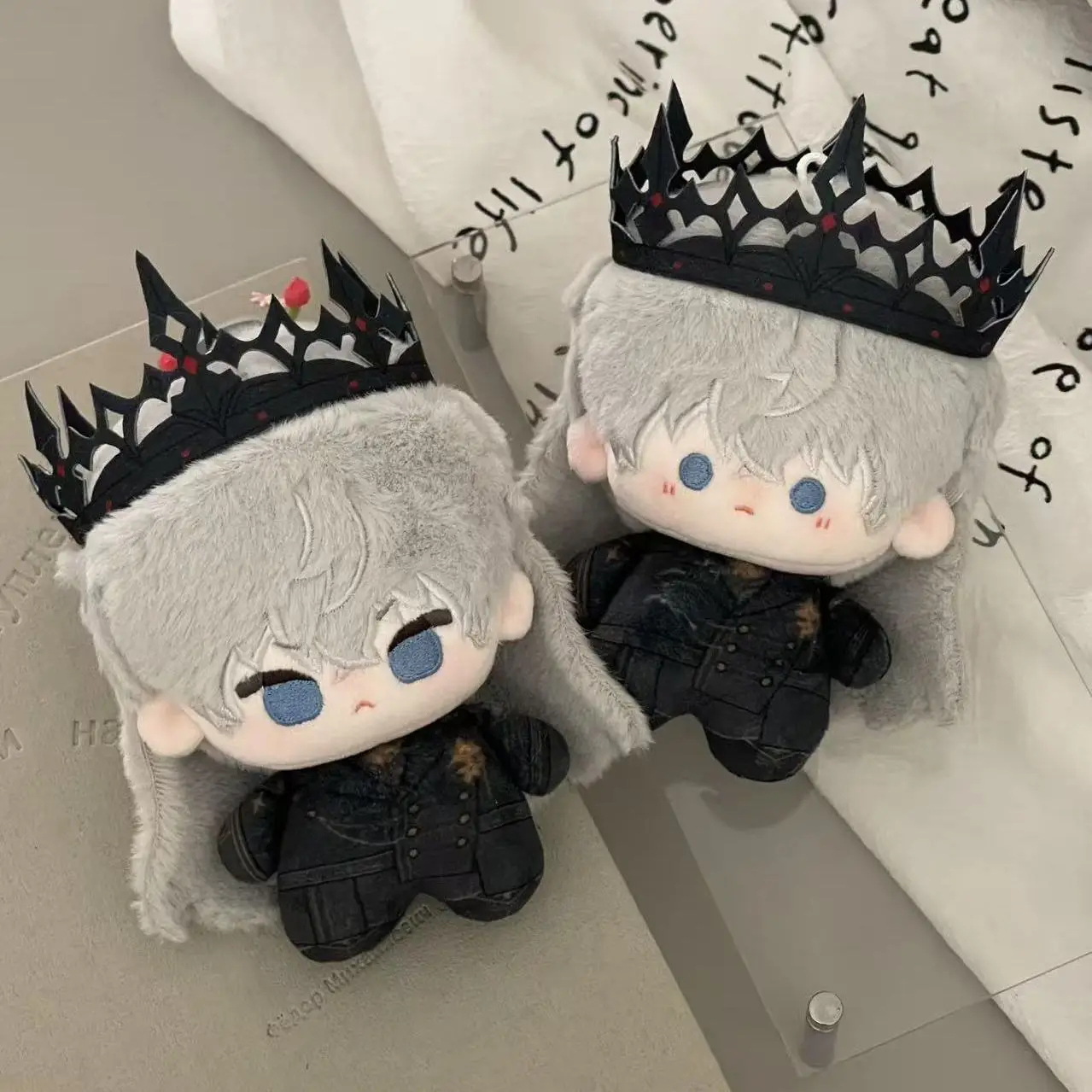 

Love And Deep Space Aster Cute 10cm Cotton Plush Doll Kawaii Dark Erosion King Dress Up Plush Toy