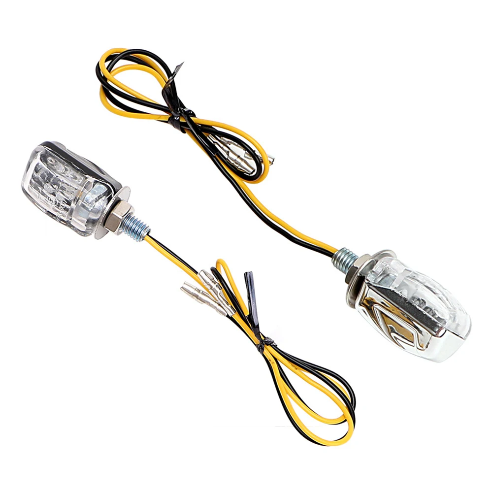 Afbeelding 7: ABS plastic motorfiets led-knipperlichten motorindicatoren voor universele motorfiets 2 stuks zwart