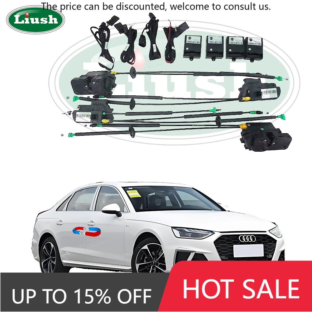 

Liush Modification Power Lock Electric Suction Door System Retrofit Kits For Audi A4/A4L Automatic Car Door Magnet Soft Close