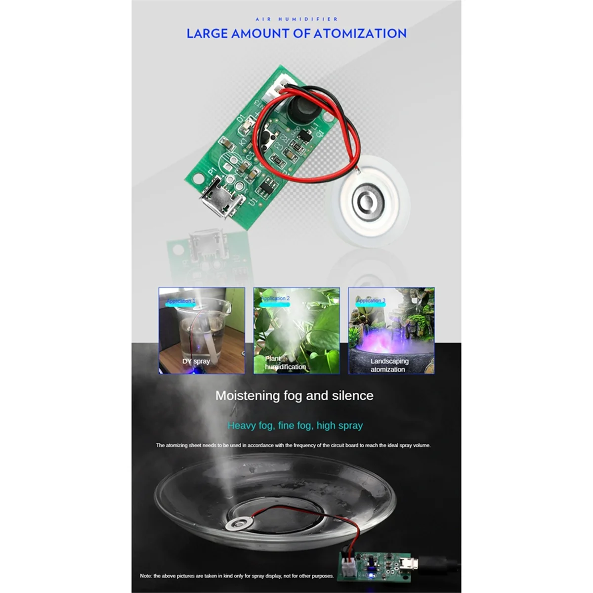 Caliente nuevo 8 Uds humidificador hoja ultrasónica 20mm atomizador placa de membrana transductor hoja humidificador ultrasónico reparación de juntas