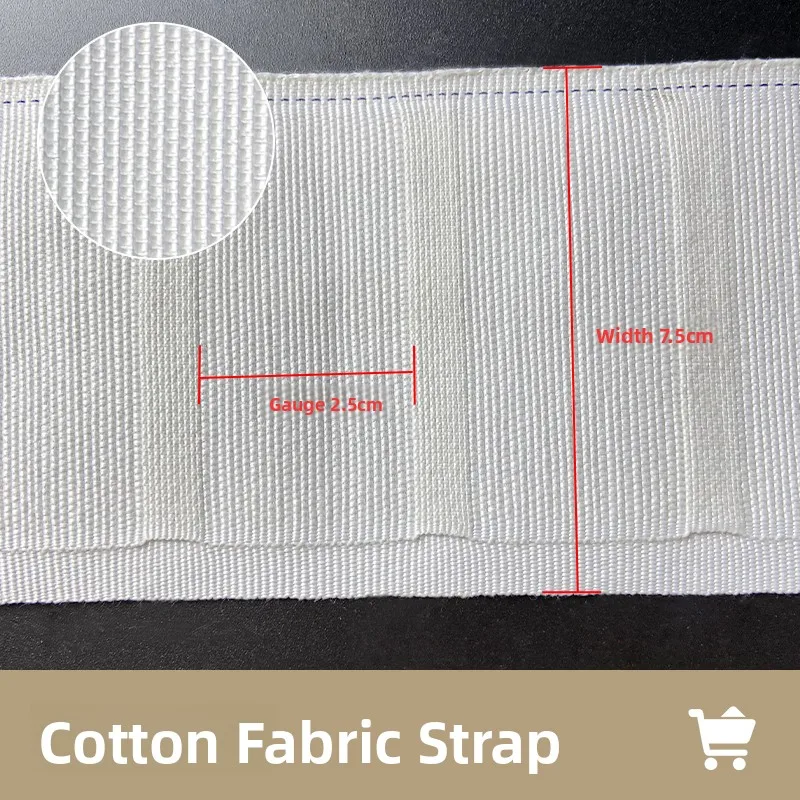 

Thiened Pure Cotton Curtain Cloth Belt with Hook Cotton Home Fabric Accories for Curtains White Non-Woven Bag