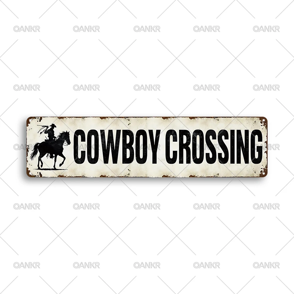 Vintage Outdoor Themed Metal Tin Sign Retro Cowboy Howdy Street Style Plaque for Cabin Garage Wall Art Decor Home Accessories