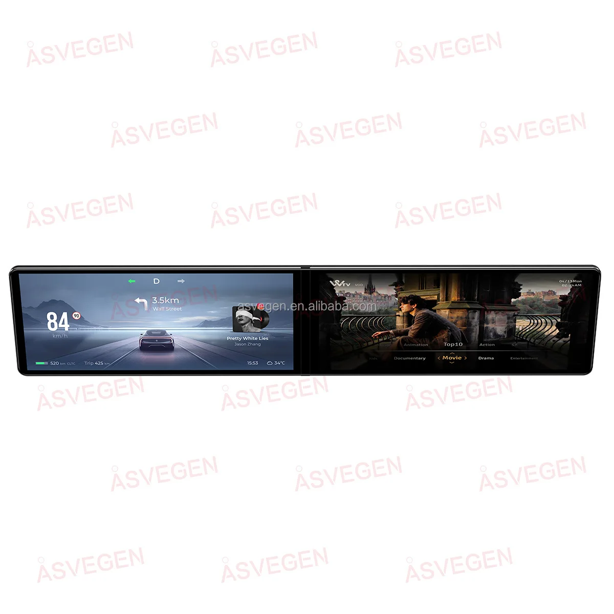 12.3 Dual Screen Android Radio Touch Screen Gps Navigation Carplay Car Dvd Player Universal Machine for BMW Benz Audi Land Rover