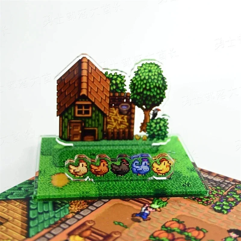 Stardew Farm Game Acrylic Inspired Phone Stand Clear Character Holder Desktop Mount For Teens Gamers Table Decor Holiday Gift