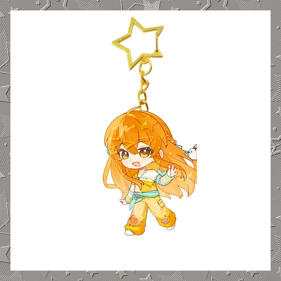 6CM Cute Anime The King's Avatar Acrylic Keychain Cosplay Q Version Characters Ornament Accessories Goods Collection Gifts