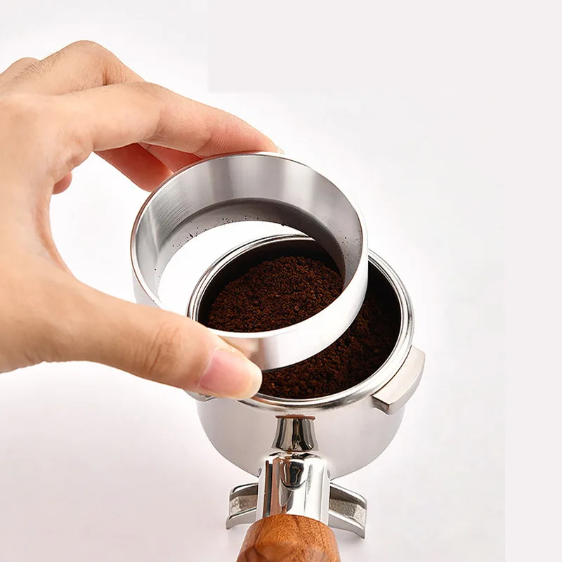 51 58mm Italian Coffee Handle Powder Dial Ring Espresso Coffee Filter With Magnet Coffeeware Barista Replacement Accessories